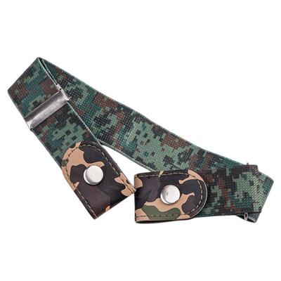 迷彩绿高弹隐形皮带#懒人迷彩