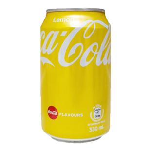 香港版柠檬味可口可乐柠乐汽水送礼夏日冰饮碳酸饮料整箱罐装