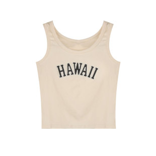 大码胖妹妹字母吊带背心女夏季新款bm甜辣风外穿修身显瘦内搭上衣