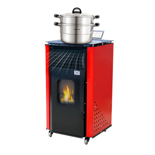 新型冬季生物质颗粒取暖炉家用室内环保燃料火炉全自动无烟采暖炉