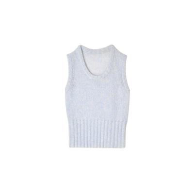 CONCISE-WHITE韩版圆领马夹