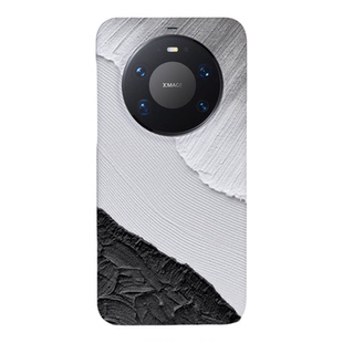 MESKINS黑白适用华为Mate80promax新款手机壳镜头全包防摔mate70pro+外壳女男款硬壳高级感小众mate60保护壳