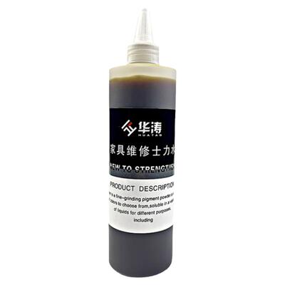 华涛士力水家具维修材料透明虫胶液上色抛光水漆片水印度上色水