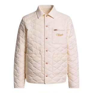 代购蒙口Kastos菱形格衬衫领商务风轻薄羽绒服鹅绒男款夹克外套