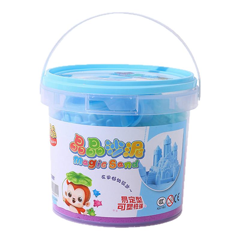 创意桶装太空沙彩泥套装DIY休彩泥/橡皮泥