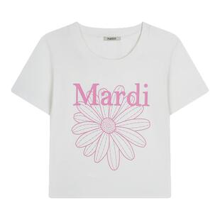 MARDI官方正品雏菊时尚辣妹风短袖T恤短款修身上衣女夏季新款