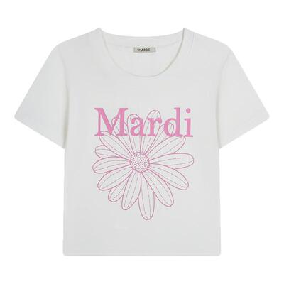 MARDI官方正品雏菊时尚辣妹风短袖T恤短款修身上衣女夏季新款