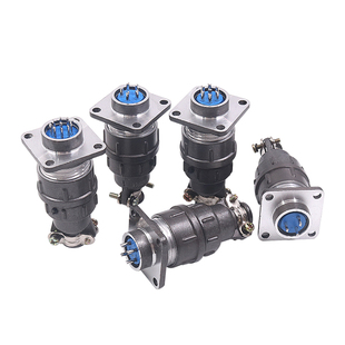 烁航空插头插座CX16-3芯4孔5P三7位9针接插件连接器mm公母插四宇