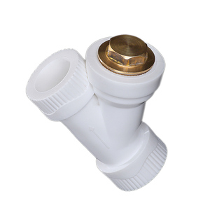 热熔管件PPR焊接头水管防杂质Y过滤器4分20暖气1寸40/2寸63焊接头
