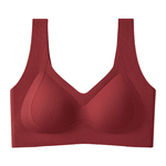 猫人本命年红色妈妈内衣女2026新款中老年专用背心一体大码文胸罩