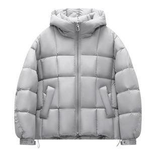 雅鹿官方正品情侣同款冬季连帽防寒保暖韩版加厚修身显瘦黑羽绒服