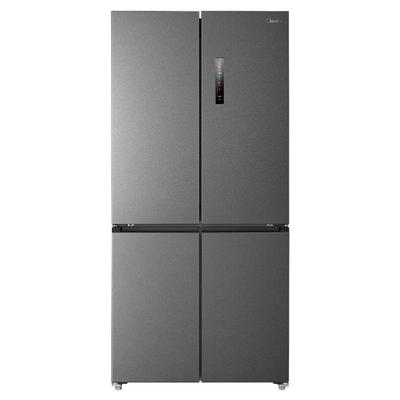 美的571超薄60cm隐形零嵌入式十字双开四门家用风冷无霜冰箱