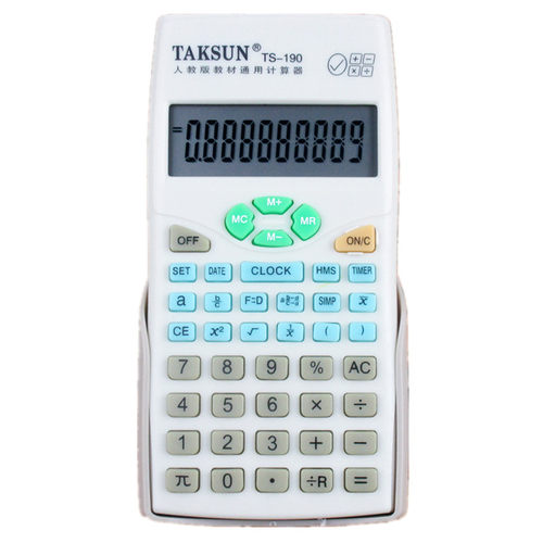 人教版中小学生计算器四年级科学习专用考试分数显示计算机TS-190