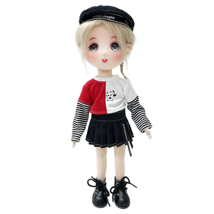 MEEMO米萌新品中国DIY手工布艺材料包娃娃衣服玩偶套装小太妹乐乐