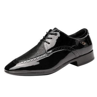 GY新品广场亮丽漆皮交谊舞男式拉