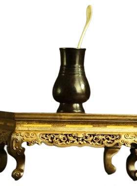 金丝楠木缠枝如意纹底座