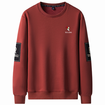 啄木鸟男士圆领卫衣套头休闲上衣