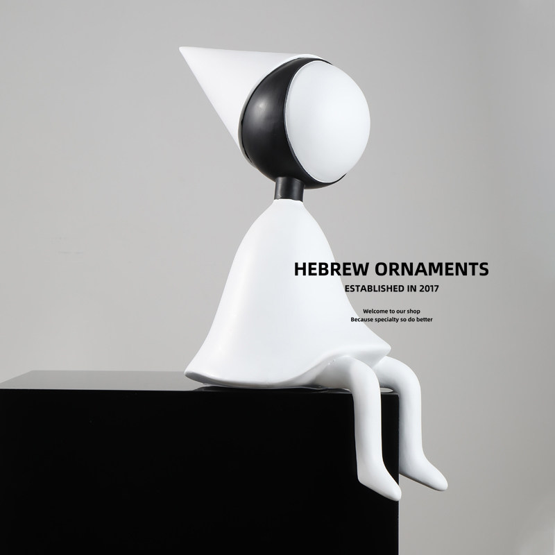 纪念碑谷艾达乌鸦人雕塑软装饰摆件家居客厅电视柜桌面树脂工艺品