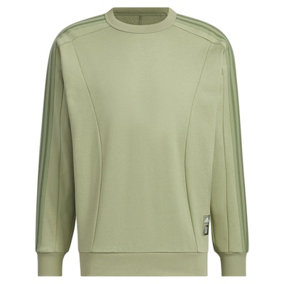 阿迪达斯武极系列纯棉运动休闲宽松长袖圆领卫衣套头衫 JI8711