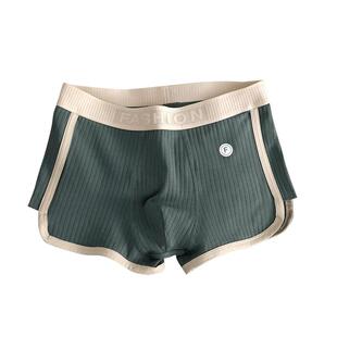 男士内裤纯棉男生四角短裤衩底裤头宽松透气运动新款夏高弹力时尚