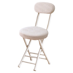 可折叠椅子套罩带靠背家用圆凳子罩出租房用餐椅套大学生宿舍椅套