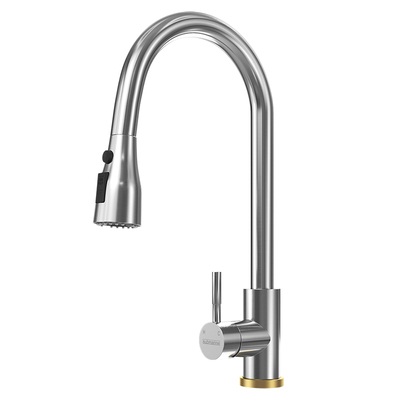 潜水艇抽拉式304不锈钢水龙头