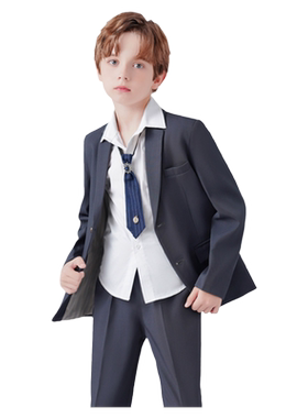 罗蒙男童休闲西服韩版花童礼服