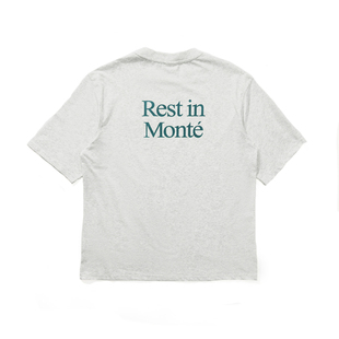 瞬时山野Monterest户外撞色slogan印花吸湿速干抗菌基础短袖T恤男