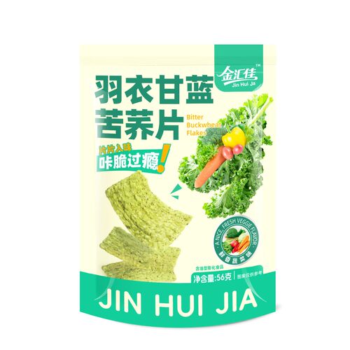 金汇佳金汇佳羽衣甘蓝苦荞片鲜香蔬菜味JH-I