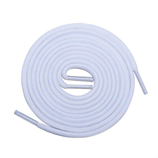 适配椰子飞织鞋老爹鞋加粗涤纶编织5MM圆形鞋带350V2黑色白色彩色