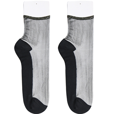 双装透明隐形水晶袜夏季网红女