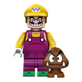 抽抽乐中国潮积木人仔马里奥芝麻街奥斯卡卡通动漫拼插益智哥斯拉