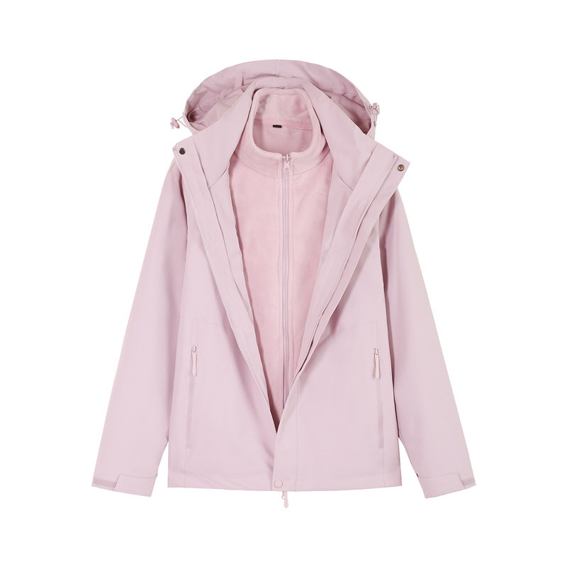 时尚户外三合一冲锋衣女登山服