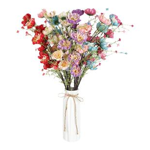 仿真粉蝶杜鹃花 家居摆放清新彩蝶花 客厅餐桌花束装饰插花艺摆件