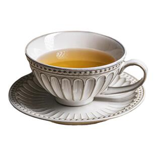 樱上花札 复古浮雕陶瓷套装家用餐盘餐碗意面盘汤碗 珠点菊花餐具