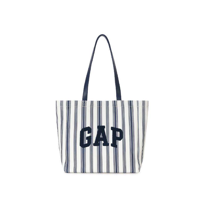 GAP竖条纹托特女包单肩包