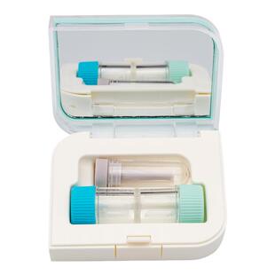 OK镜圆柱状RGP硬性眼镜盒便携收纳盒镜片保存储瓶角膜塑形镜吸棒