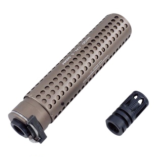 激趣QD金属消音KAC司马精击SLR锦明快拆消音14mm逆牙玩具装饰火帽