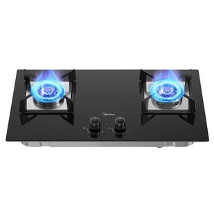 美的燃气灶双灶家用5.2KW大猛火天然气液化煤气炉官方旗舰店猛火