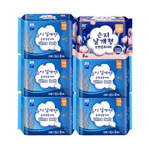 韩国进口恩芝卫生巾夜用290mm防漏透气亲肤姨妈巾正品官方旗舰店