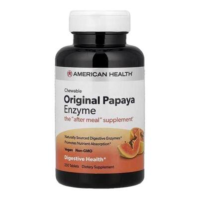 AmericanHealth原味木瓜酶咀嚼片消化支持植物酵素缓解胃胀