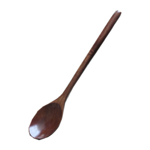 实木长调羹超长柄搅拌勺日式咖啡奶茶搅拌棒家用木质蜂蜜甜品勺子