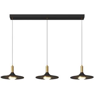 箭牌照明侘寂风餐厅吊灯现代中古风创意飞碟吊灯床头灯直排餐桌灯