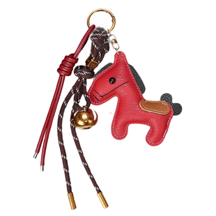 【弥野造物】皮质复古马上有钱 miu系包包挂件饰精致新年小马礼物