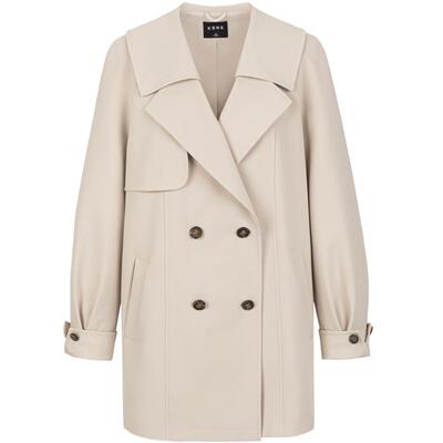 KBNE风衣外套春秋中长款大衣气质年新款春装小个子卡其显瘦上衣