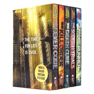 移动迷宫全5册套装 英文原版小说 The Maze Runner Series 科幻奇幻故事小说电影原著反乌托邦迷宫奔跑者烧痕审判死亡解药致命追捕