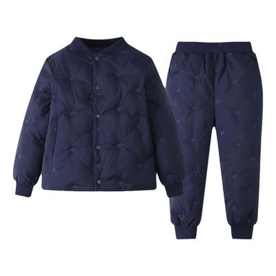 罗蒙儿童羽绒服加厚90白鸭绒内胆