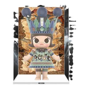 KGBOXPOPMART泡泡玛特MOLLY常沙娜敦煌400%1000%亚克力展示盒