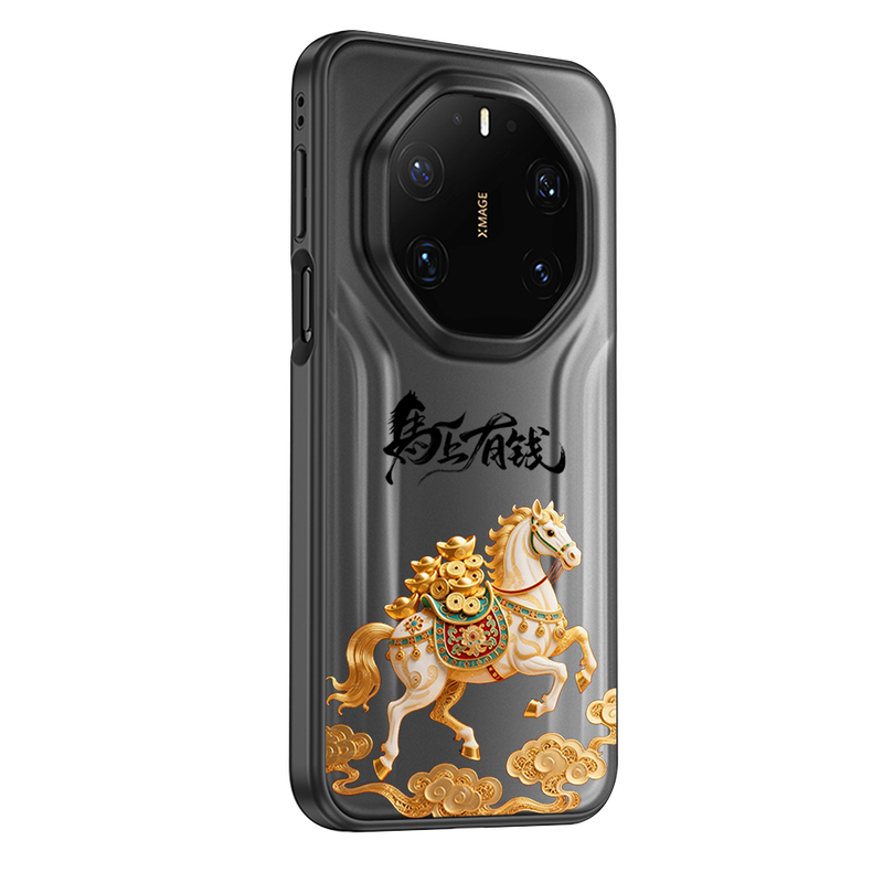 适用华为Mate80RS非凡大师手机壳全包软壳四角气囊防摔Huawei保时捷保护套马上有钱创意高级磨砂不粘指纹时尚