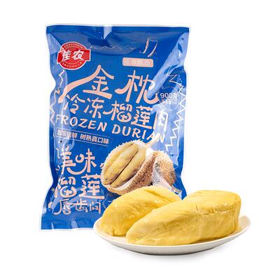 佳农甄选泰国进口冷冻榴莲肉 树熟金枕榴莲肉900g可商用顺丰包邮